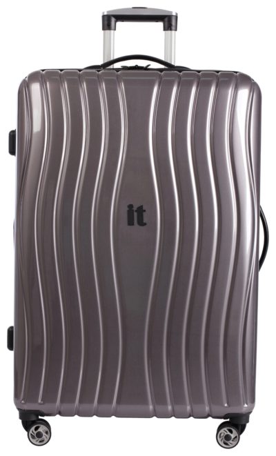 IT Luggage Large Hard 8 Wheel Suitcase - Metallic.